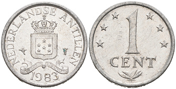 Нидерландские Антилы 1 цент 1971 Юлиана (1948-1980) KM 8 бронза 4564-1246