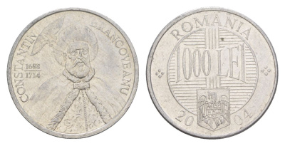 Румыния 1000 леев 2004 KM 153 алюминий aUNC 4635-246