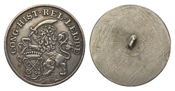 Нидерланды жетон "gong hist rel leijde" диаметр 23 мм, вес 3,5 гр белый металл 4622-1027