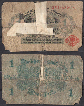 Германия 1 марка 1914 Pick 51 бумага 2192-4-1-1