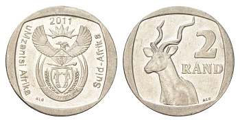 ЮАР 2 ранда 2011 KM 505 медь плакированная никелем 4628-317
