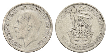 Великобритания 1 шиллинг 1928 Георг V (1910-1936) KM 833, Spink 4039 серебро 4116-1157