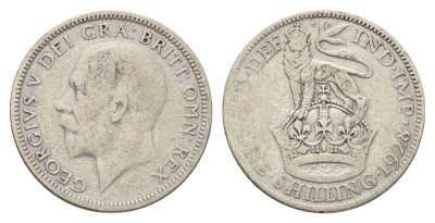 Великобритания 1 шиллинг 1928 Георг V (1910-1936) KM 833, Spink 4039 серебро 4116-1157