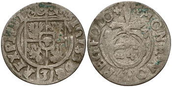 Польша 3 полкера (3 полторака - 1 крейцер) 1623 Сигизмунд III Ваза (1587-1632) Gorecki B.23 серебро 4160-123