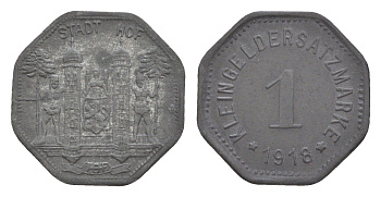 Хоф 1 пфенниг 1918 Funck 217.1, Men18 14752.1 цинк 4580-345
