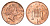 Великобритания 1 пенни 1997 Елизавета II (1952-2022) KM 935a, Spink 4391 (B4) сталь плакированная медью aUNC 4696-768