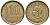 Аргентина 10 сентаво 1970 голова свободы влево KM 66 алюминиевая бронза XF-UNC 4181-215