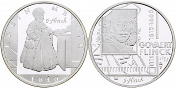 НИДЕРЛАНДЫ МЕДАЛЬ ГОВЕРТ ФЛИНК(1615-1660), ПОРТРЕТ МАЛЕНЬКОЙ ДЕВОЧКИ 1640 ГОД, ДИАМЕТР 30 мм., ВЕС 9,42 гр. медно-никель 1087-2-43
