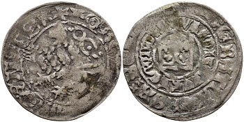 БОГЕМИЯ 1 ГРОШ, ПРАЖСКИЙ 1471-1516 ВЛАДИСЛАВ II, WLADISLAVS SECVNDVS серебро 560-1625