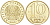 Казахстан 10 тенге 2012 KM 25 латунь UNC 4614-461