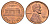 США 1 цент 1964 D, Авраам Линкольн KM 201 медь цинк UNC 4668-942
