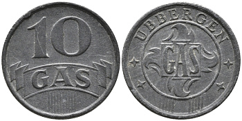 Нидерланды, Харлинген жетон на газ в 10 центов ND (1942) 99-1142