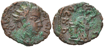 Римская Империя, императоры в Галлии антониниан 273 - 274 Тетрик II, локальная чеканка в Галлии RIC биллон 1073-24-92