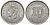 Британская Малайя 10 центов 1943 Георг VI (1937-1952) KM 4a серебро 53-253