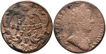 АВСТРИЯ 1 КРЕЙЦЕР 1762 Р, МАРИЯ ТЕРЕЗА (1740-1780) KM 1993 медь 117-523