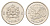 Марокко 1/2 дирхама 2002 AH 1423, год-тип Y 116 медно-никель UNC 4669-463