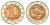 Россия 10 рублей 1992 Красная книга - Краснозобая казарка Y 307 биметалл UNC 63-914