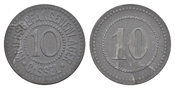 Кассель 10 пфеннигов ND Лагерь для военнопленных Men05 4297.2, Men18 5457.2 цинк 4636-1139