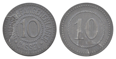 Кассель 10 пфеннигов ND Лагерь для военнопленных Men05 4297.2, Men18 5457.2 цинк 4636-1139