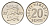 Эстония 20 сентов 2003 KM 23a сталь плакированная никелем UNC 3309-319