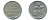 Израиль 1 лира 1968 JE5728 KM 47.1 медно-никель 86-1634