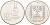 Израиль 1/2 лиры 1977 JE 5737, звезда Давида, KM 36.2 медно-никель UNC 4514-422