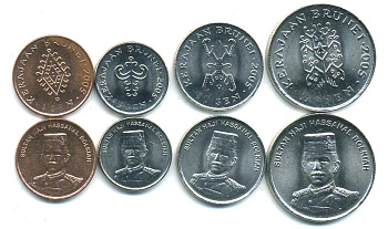 Бруней лот из 4 монет 2005 (1, 5, 10, 20 сен) UNC N3-16