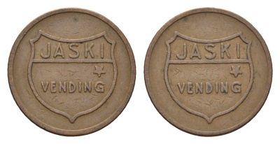 Нидерланды жетон вендингового автомата JASKI VENDING ND диаметр 20 мм, вес 3,8 гр медь 4701-1141