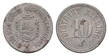 Айблинг 10 пфеннигов ND Funck 7.3A, Men05 191.3, Men18 289.3 железо 4659-245