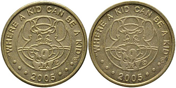 ЕВРОПА ИГРОВОЙ ЖЕТОН 2005 МЫШЬ, ГДЕ РЕБЕНОК МОЖЕТ БЫТЬ РЕБЕНКОМ алюминиевая бронза 113-852