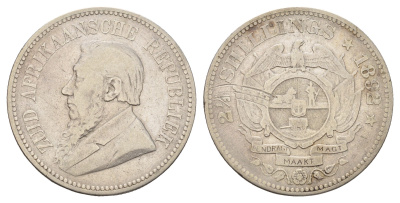 ЮАР 2 1/2 шиллинга 1892 KM 7 серебро 4044-1545