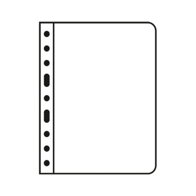 Лист в альбом 'Vario' для 1 боны (S), черный. Leuchtturm. 337942