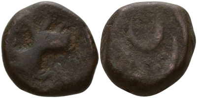 Индия, Хайдарабад, Эличпур 1 пайса 1250-1285 AH анонимный выпуск KM 10a медь 00-00