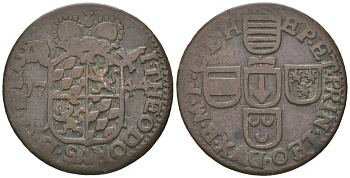 Льеж 1 лиард 1744 KM 145 медь 4615-832