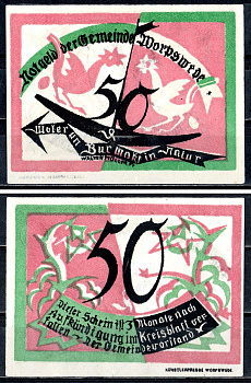 Ворпсведе (Пруссия, Ганновер) 50 пфеннигов ND 2193-50-3-2