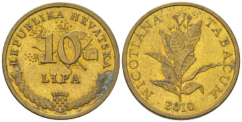 Хорватия 10 лип 2010 четный год KM 16 сталь плакированная латунью    4124-1162
