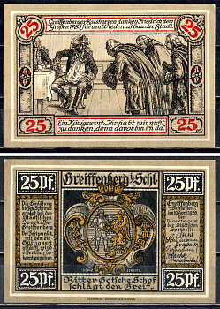 Грайффенберг (Силезия) 25 пфеннигов 1920 7556-37-1-1