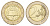 Германия 2 евро 2007 A, 50 лет подписанию Римского договора KM 259 биметалл UNC 1096-2-15