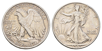 США 1/2 доллара (50 центов) 1941 S KM 142 серебро 4127-2144