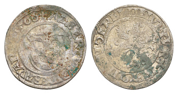 Бавария 1/2 батцена 1506 Альбрехт IV Hahn 7 серебро 1515-1034