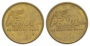 Австрия жетон для торгового автомата - GmbH ND (1989-2000) диаметр 24 мм, вес 5,3 гр латунь 4656-654