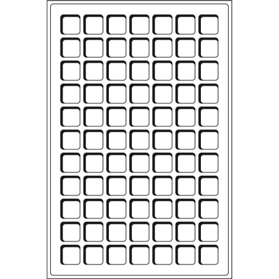 Вкладыш велюровый на 77 ячеек для монет диаметром до 22 мм., 2 штуки. 339379-c