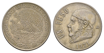 Мексика 1 песо 1971 Хосе Мария Морелос KM 460 медно-никель 4703-117