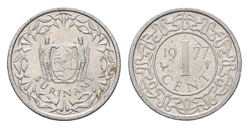 Суринам 1 цент 1977 KM 11a алюминий 4674-641