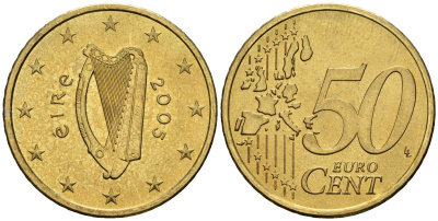 Ирландия 50 евроцентов 2005 KM 37 нордик 4148-554