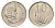ЮАР 10 центов 1965 Ян ван Рибек (1619-1677), Suid Africa, легенда на африкаанс, цветок алоэ KM 68.2 никель 4687-332