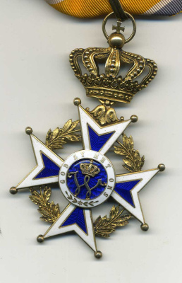 Нидерланды орден крест командующего, оранжевый Нассау (ORANIAN-NASSAU), серебро, позолота, в оригинальной коробке 4-3-5-04