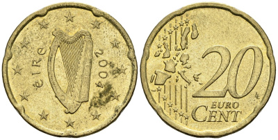 Ирландия 20 евроцентов 2004 KM 36 нордик 4148-544