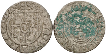 Польша 3 полкера (3 полторака - 1 крейцер) ND (1620-1627) Сигизмунд III Ваза (1587-1632) KM 41 серебро 4158-822