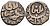 Индия 2 гани 1266-1287 AD Делийский Султанат, Ghiyath al-Din Balban биллон 192-735